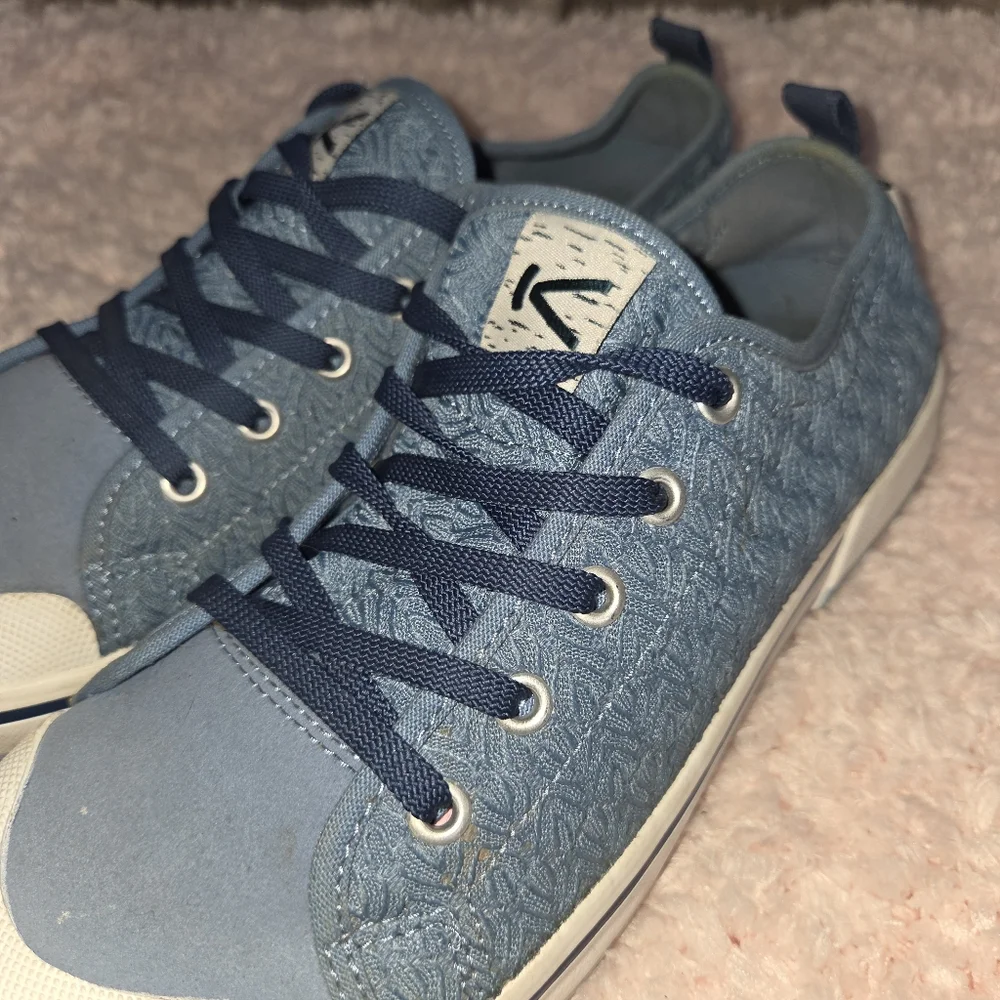 Keen Elsa Casual Blue Lace-Textured Sneakers 9.5 - Picture 9 of 12